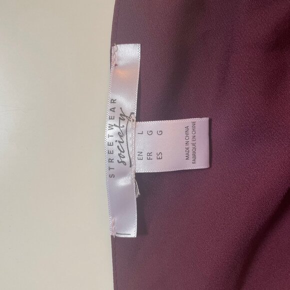 Maroon Draped Camisole - Picture 4 of 5